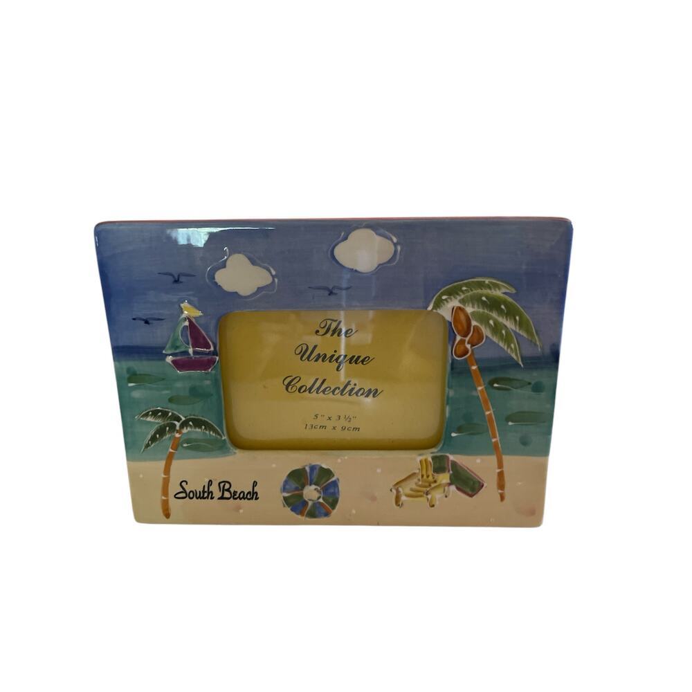 NWT The‎ Unique Collection 5 x3 1/2 " South Beach Picture Frame
